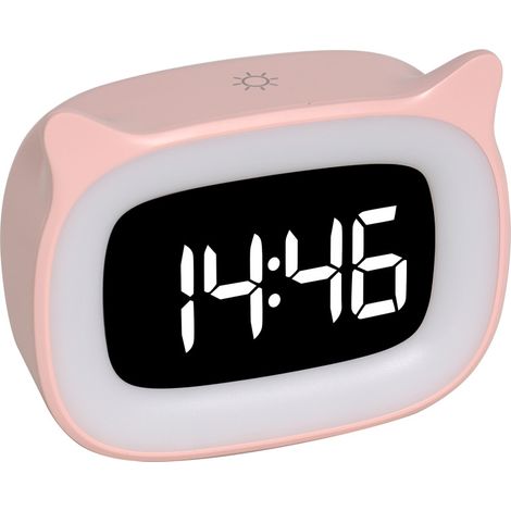 Lntyq Réveil, LED Veilleuses Pendules horloges de Chambre Sleep reveil, Snooze Réveil，11.54.29.3cm