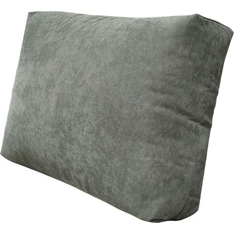 Housse de Coussin 60x50 cm Gris Fermeture Éclair Cachée, Taie Douce pour Canapé Salon Fauteuil Lit Jardin (1/5)