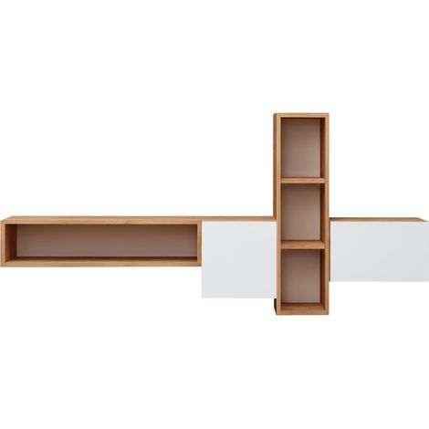 Porta TV in legno "Kumkuat" - 160 x 35 x 70 cm - Marrone