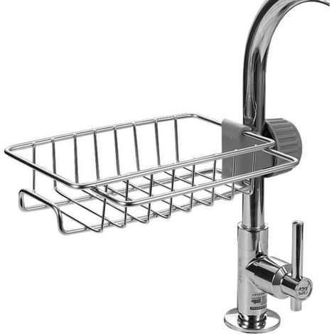 Panier Évier Suspendu Inox Détachable Rangement (1/5)