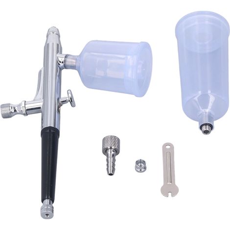 Kit aérographe, capacité maximale 10 L, pression 30 MPa, buse réglable de 0,2 à 0,3 mm, pistolet à peinture en acier inoxydable (1/5)