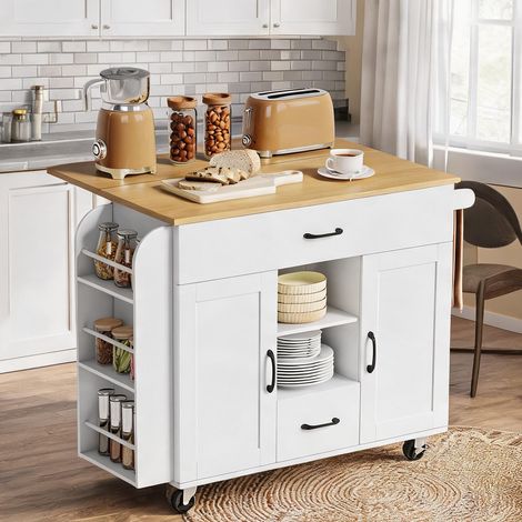 Buffet coloris blanc en mDF Kiefernholz 115 x 70 x 89 cm (1/5)