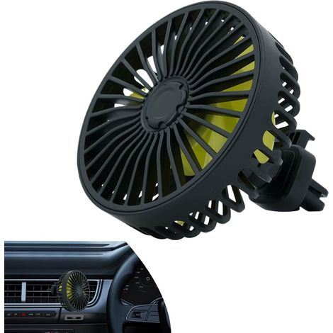 Ventilateur de Voiture Alimenté par USB Ventilation Puissante 3 (1/5)