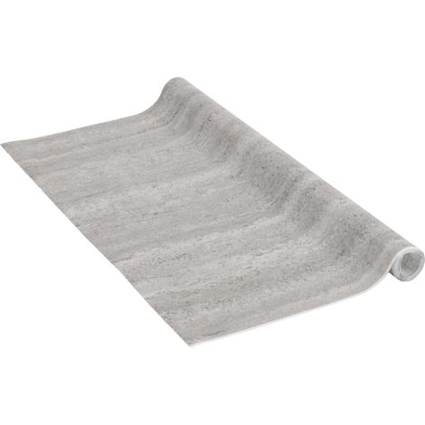 Venilia Pellicola adesiva, Cemento armato aspetto pietra bianco, 45cm x 2m, Spessore 95μ, Pellicola autoadesiva per mobili o cucina, carta da parati, PVC senza ftalati, Prodotto in UE