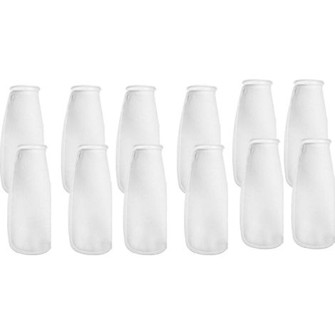 Lot de 12 chaussettes filtrantes de 200 micromètres pour aquarium (eau de mer ou bassin), bassin de décantation ou trop-plein. (1/5)