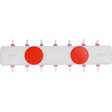 Distributeur de lait pour bétail 14 tétines double face 9L silicone agneau tétines avec clapet anti-retour pour veau porcelet (1/5)