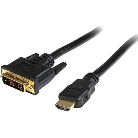 Startech.com hdmi® to dvi® cable 5m - dvi-d male - hdmi male - adaptateur - noir,garantie à vie (1/5)