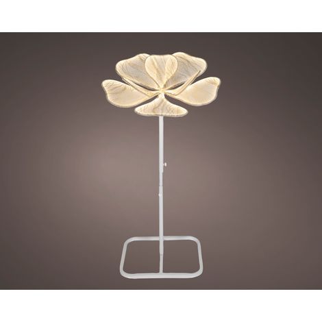 Fiore LED in tessuto 60 x 60 x 152 cm bianco Peraga Christmas