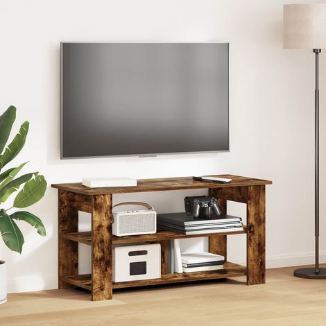 vidaXL  TV stand  Smoked Oak 100 x 40 x 50 cm