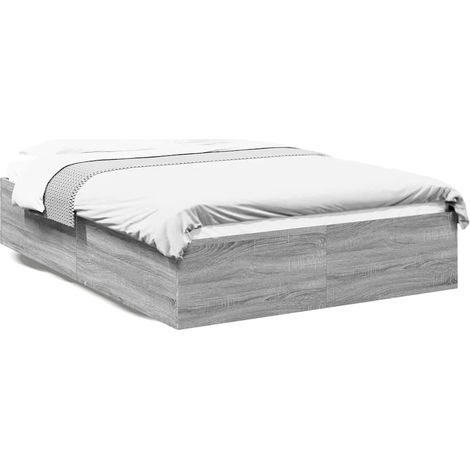 Maison Exclusive - Estructura de cama madera de ingeniería gris S