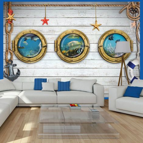 Papier Peint "Tree Portholes" 70 x 100 cm (1/2)