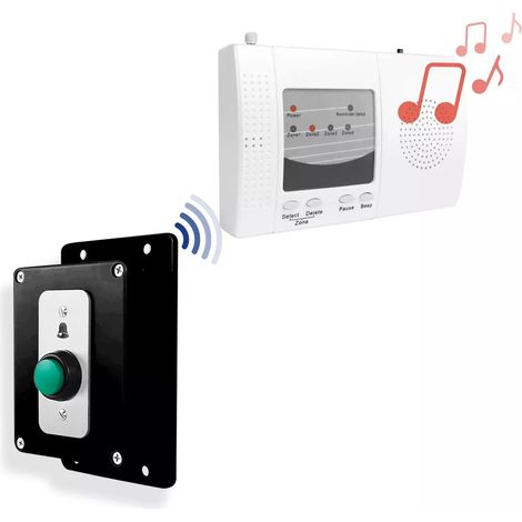 Sonnette sans-fil extérieure 900m longue distance bouton autonome haute résistance et carillon intérieur (gamme DA600+) (1/5)