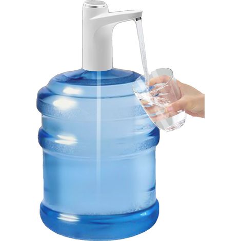 Pompa dell'acqua elettrica, portata di 1,2 l/min, dimensioni compatte 2,56 x 5,7 pollici, realizzata in ABS e silicone per uso alimentare, peso leggero 0,64 libbre, ricaricabile tramite USB. (1/5)