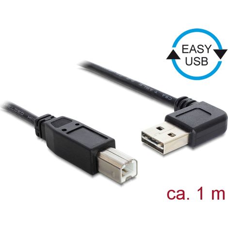1m USB 2.0 A - B m/m cable USB USB A USB B Negro