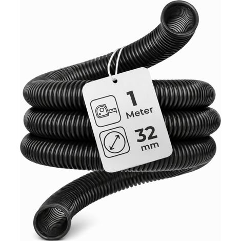 Tuyau D'aspiration DN32 - 1 Mètre - Diamètre Intérieur 32mm - Flexible Robuste Pour Aspirateur Eau Et Poussière - Atelier (1/5)
