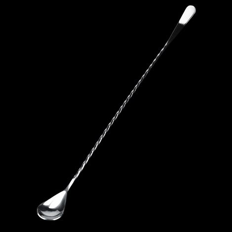Cuillère à cocktail inox avec fourchette, agitateur à boissons, puddler mélangeur pour bar, lot de 2, acier inoxydable (1/5)