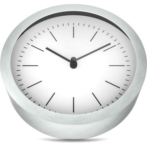Mebus 19634 Horloge Murale Argenté 20x19 cm