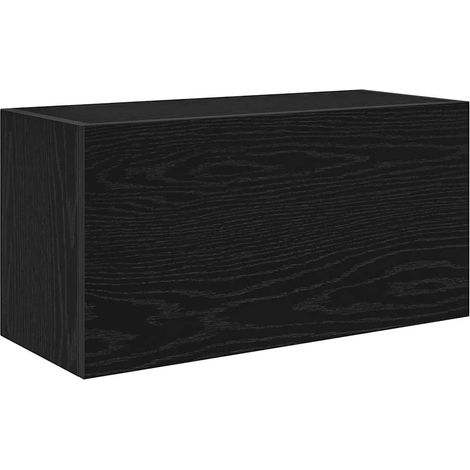 Maison Exclusive - Mobile da Bagno a Parete Nero 60x25x30 cm in Legno Multistrato