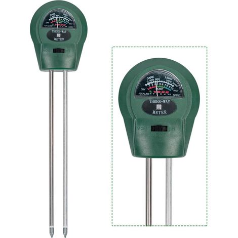 1 Testeur Humidité Sol 3 En 1, Mesure Ph Et Eau, Pour Jardinage Intérieur Et Extérieur (1/5)