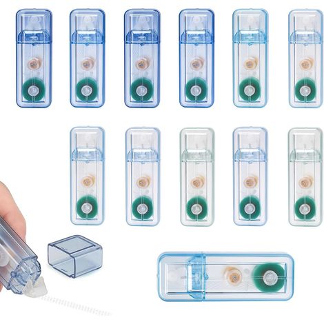 12Pcs Colle Roller Double Face,Colle à Ruban Adhésif,Scrapbooking,6M x 6mm (1/5)