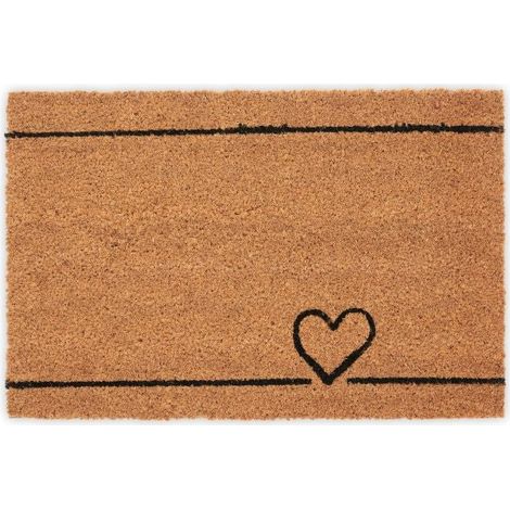 Felpudo corazon de coco