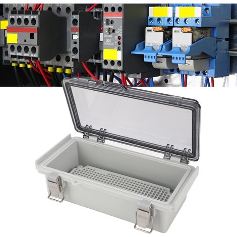 Boîte électrique extérieure 7,9×3,9×2,8 pouces, boîtier en plastique étanche IP67 pour projets électriques, avec couvercle transparent, boîte/boîte de distribution électrique étanche en plastique ABS. (1/5)