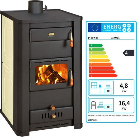 Termostufa a Legna Prity S3 W21 21.2 kW – Idro ad Alta Potenza (1/5)
