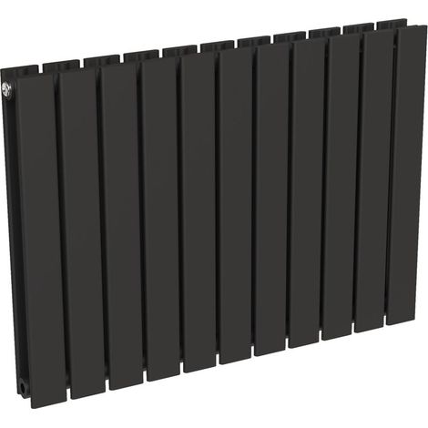 Noyon & Thiebault – Radiateur eau chaude en acier 1214W – Double lame 600x832 – Noir mat pour chauffage central jusqu’à 30 m² – Économie d'énergie