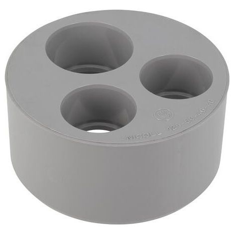 Nicoll – Tampon de réduction PVC mâle 125 mm – femelle 50/40/40 mm – Raccords pour évacuations eaux usées – Fixation par emboîtement (1/4)