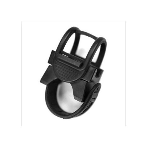 Soporte universal para linterna de bicicleta con diámetro máximo de 28 mm a 40 mm, ideal para bicicletas, soporte elástico ajustable.