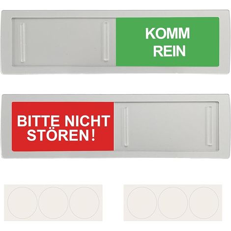 Veuillez Ne Pas Déranger, Lot De 2 Panneaux De Porte Intimité En Plastique Acrylique, Panneau De Porte Avec Aimants De Fixation (1/5)