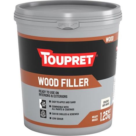 Toupret TTRPBOWTUBGB Wood Filler Off-White 1.25kg TOUTTRPOW125