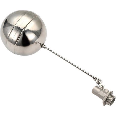 Flotteur à bille en acier inoxydable DN15 1/2" avec vanne à flotteur réglable (neuf) (1/5)