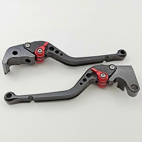 Poignée de frein réglable en alliage d'aluminium modifiée pour moto R6S YZF R6, guidon YZF R1 avec poignée d'embrayage (noir 3) (1/5)