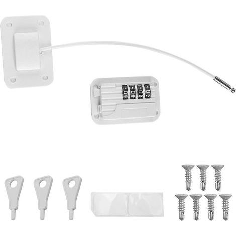 Serrure à combinaison à 4 chiffres pour réfrigérateurs. congélateurs et armoires. installation sans perçage (1/5)