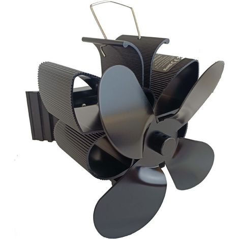 Ventilateur magnétique pour cheminée, ventilateur à 4 pales, ventilateur silencieux pour poêle à bois/cheminée/gaz/brûleur à bûches/poêle à granulés (1/4)