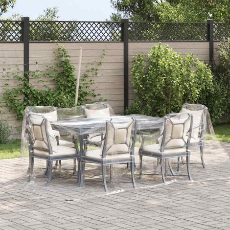 vidaXL Telone trasparente con occhielli 3x3 m PVC