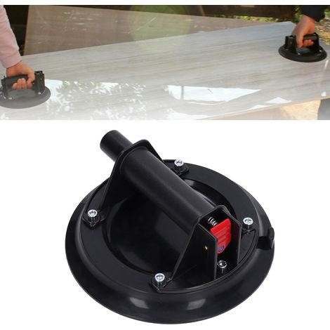 Ventouse de levage robuste de 8 pouces avec une capacité de charge de 200 kg pour le granit, les carreaux de céramique et le verre  ventouse à pompe manuelle à griffe unique pour le levage manuel. (1/5)
