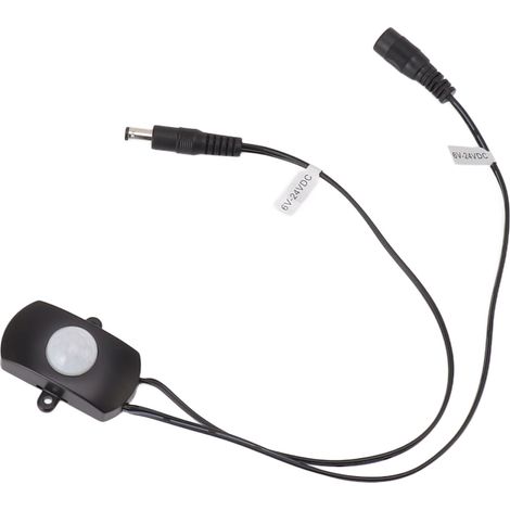 PIR-Bewegungsmelder-Schalter, 120° Erfassungswinkel, kleiner Infrarot-Automatikschalter für LED-Streifen-Sicherheitssysteme, DC 6–24 V (1/5)