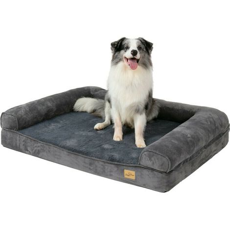 Bingo Paw – Panier pour chien XXL en mousse orthopédique – Housse imperméable et lavable – Rembourrage épais 10 cm – Antidérapant 135x100 cm