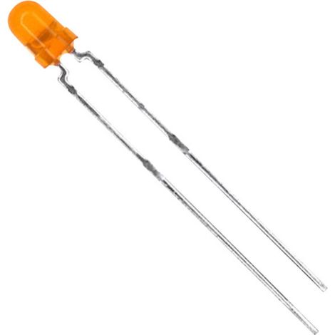 Vishay TLHO4400 LED bedrahtet  Orange Rund 3 mm 13 mcd 60 ° 30 mA 2.4 V