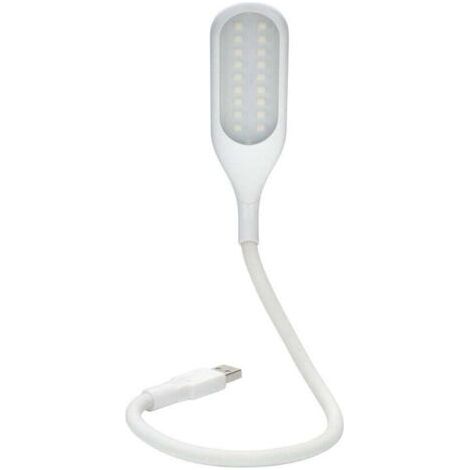 Pair Dimmbare USB-Lampe mit 18 LEDs und 3 Helligkeitsstufen. Das schlichte Design umfasst einen flexiblen Schwanenhals und einen Berührungsschalter – ideal zur Beleuchtung von Laptop oder Tastatur.