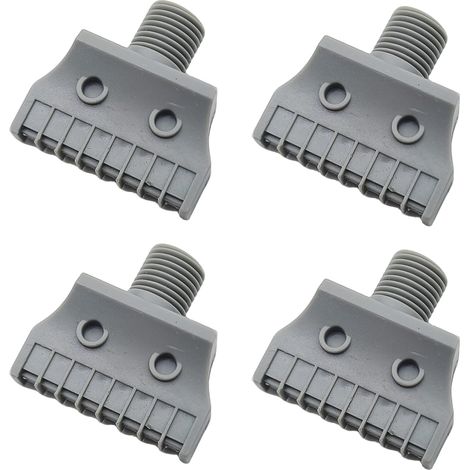 6 Pcs Buse De Soufflage d'Air 16 Pores, Souffleuse à Air 1/4 "Pour Séchage Plat Dair Accessoires Compresseur d'Air, Retrait de la Poussière Sec l'Air Mini Gris - (1/5)