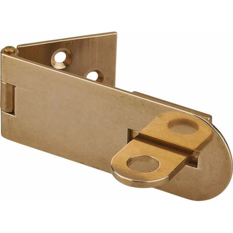 Thirard – Porte-cadenas en laiton – Verrouillage sécurisé pour portes et coffres – Recouvrement des vis en position fermée – Pour intérieur et extérieur