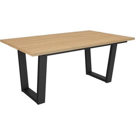 Skraut Home - Tavolo da Pranzo, Cucina, Sala da pranzo, 167x90x74cm, Per 8 persone, Tavolo Cucina, Stile moderno, Rovere soft (1/5)