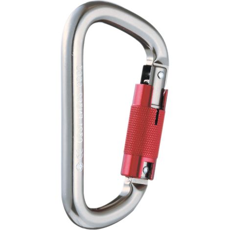 Mousqueton aluminium triple action