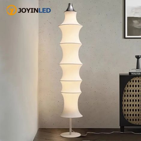 JOYINED Nordic LED-Stehleuchte mit Stoffschirm, minimalistische Dekoration für Wohn- und Schlafzimmer, moderne Nachttischlampe (1/5)