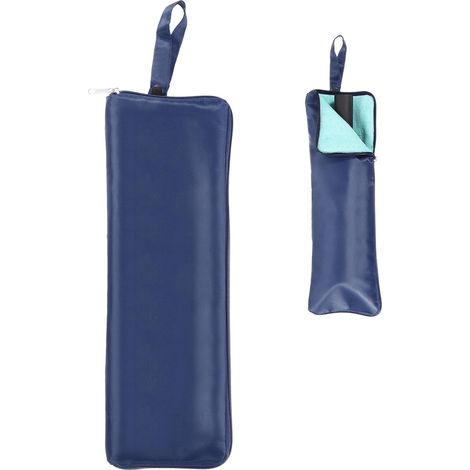 Housse imperméable pour parapluies mouillés, 38x12,5 cm, tissu Oxford, réversible, bleu foncé. (1/5)