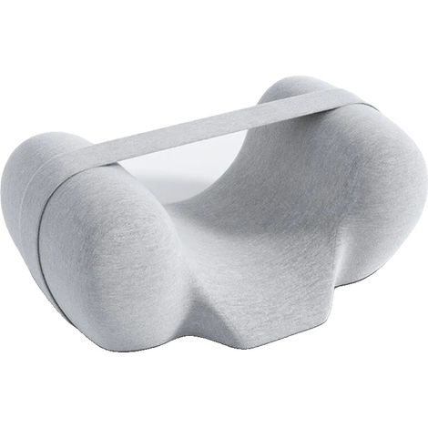 Cuscino per la correzione della postura, design ergonomico, supporto in memory foam, felpa grigia, cinghia per letto da 250 cm (1/2)