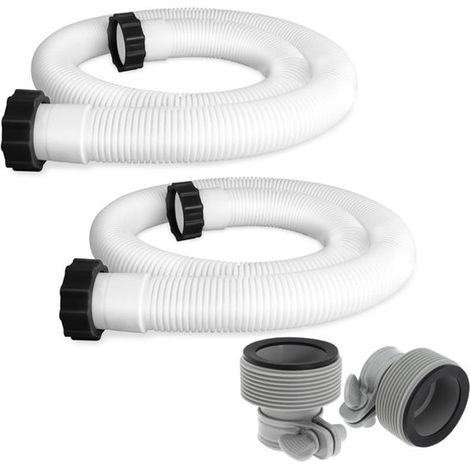 pièces - Adaptateur pour tuyau de piscine - Tuyau de rechange - Raccord pour tuyau de pompe de filtration - Longueur 150 cm (59 pouces) - Raccord de rechange pour tuyau de pompe de filtration - Avec r (1/5)